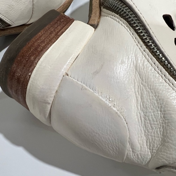 AS98 Ivory CutOut Ankle Boots 38/8 - Picture 12 of 16